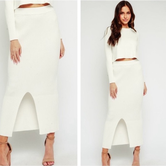 Midi-Sweater Skirt - Picture 2 of 5